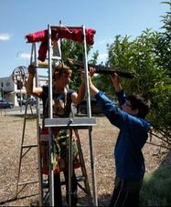 Picture of art installation on Sculpture Walk, Middletown, California