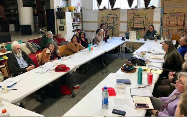 Picture, group meeting at MAC